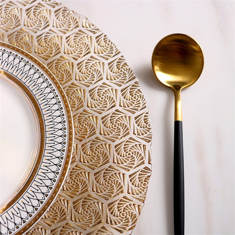 Wholesale Glass Charger Plate PZ-005 - Image 2